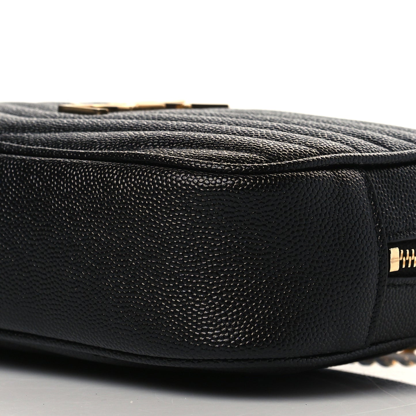 Grain De Poudre Matelasse Monogram Mini Lou Camera Bag Black
