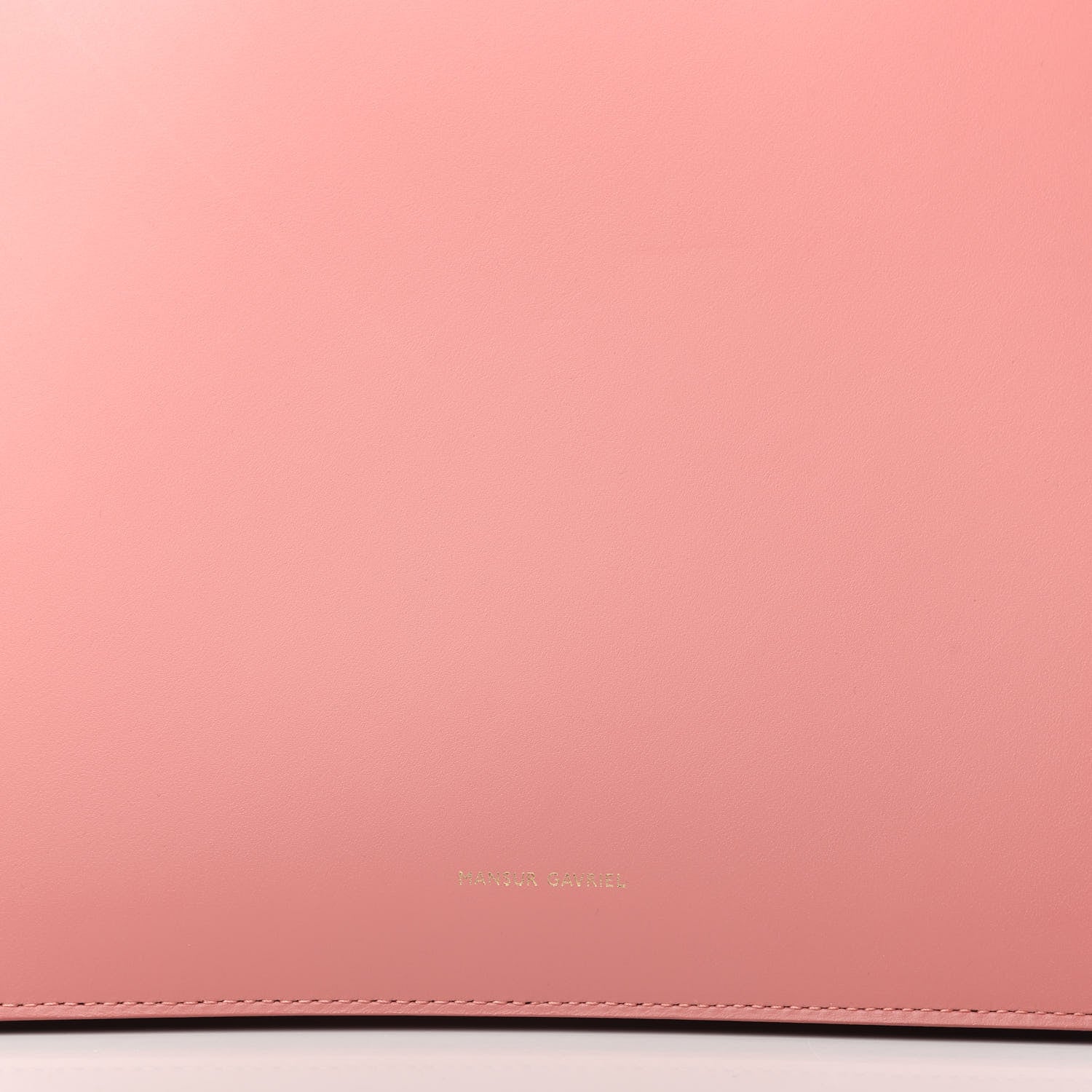Mansur Gavriel Calfskin Top Handle Rounded Bag Blush 9 of 9