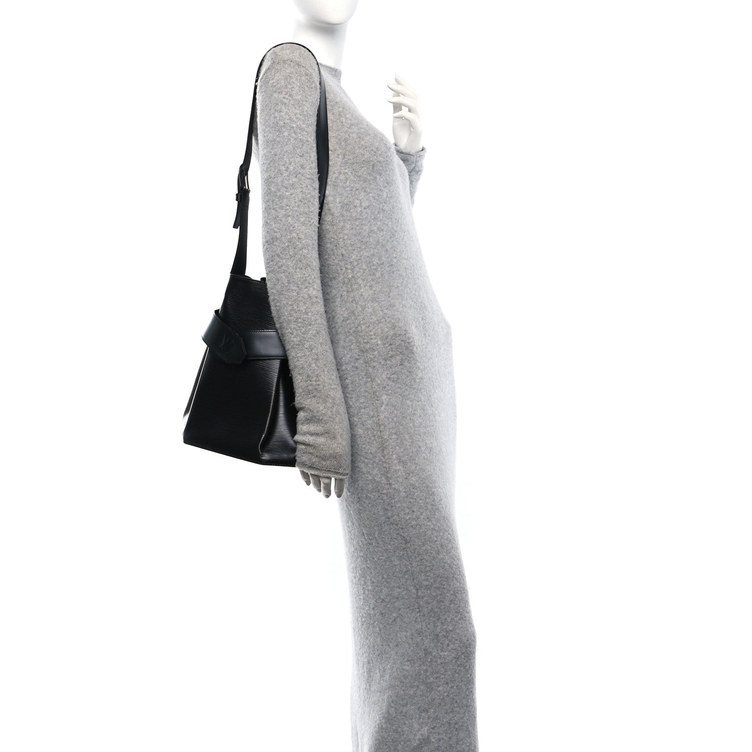 Louis Vuitton Epi Sac D'epaule Black 2 of 9