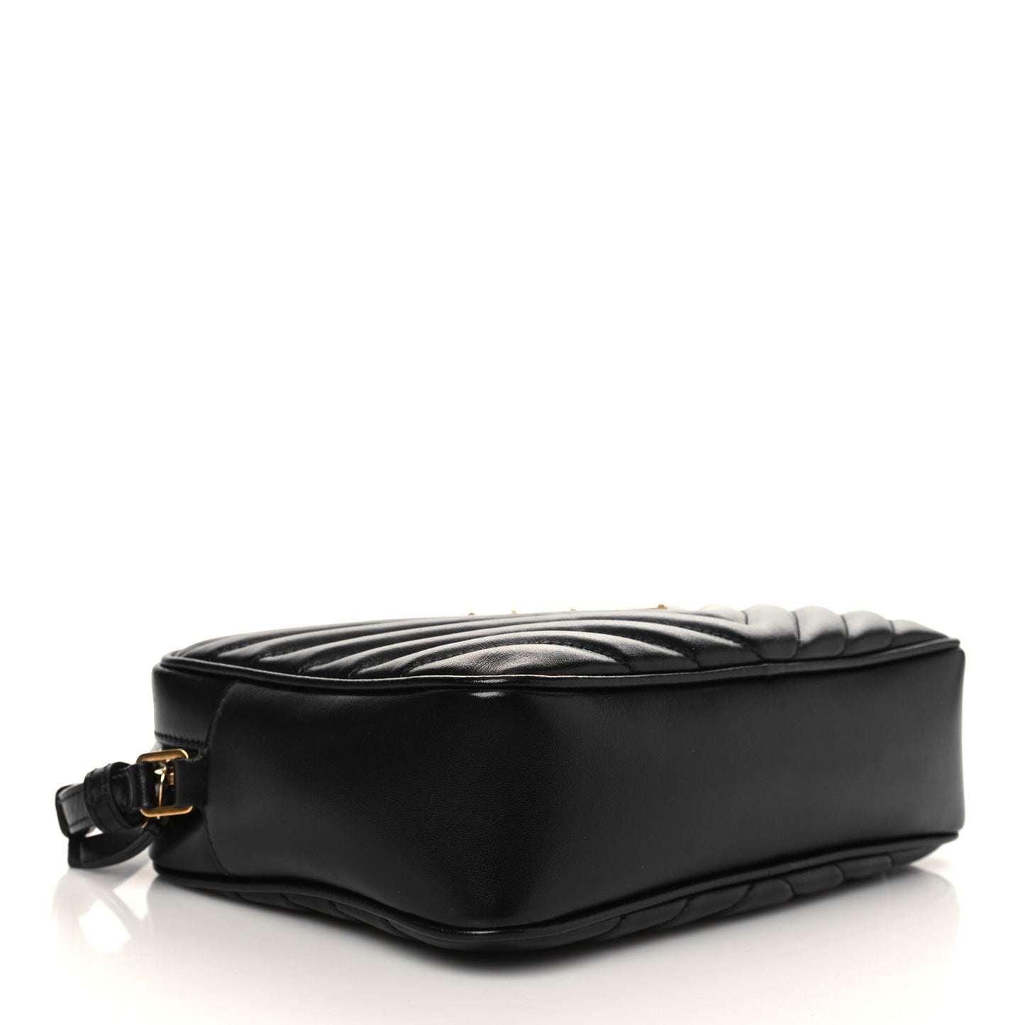 Calfskin Matelasse Monogram Lou Camera Bag Black