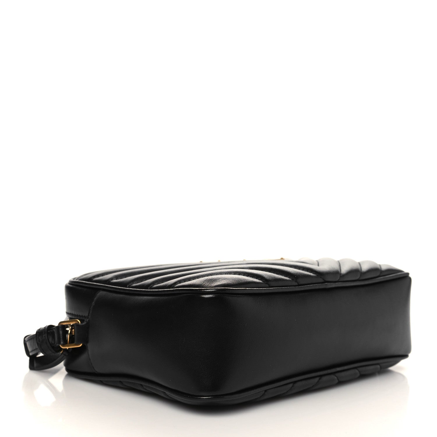 Saint Laurent Calfskin Matelasse Monogram Lou Camera Bag Black 4 of 6