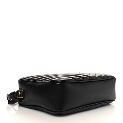 Saint Laurent Calfskin Matelasse Monogram Lou Camera Bag Black 4 of 6