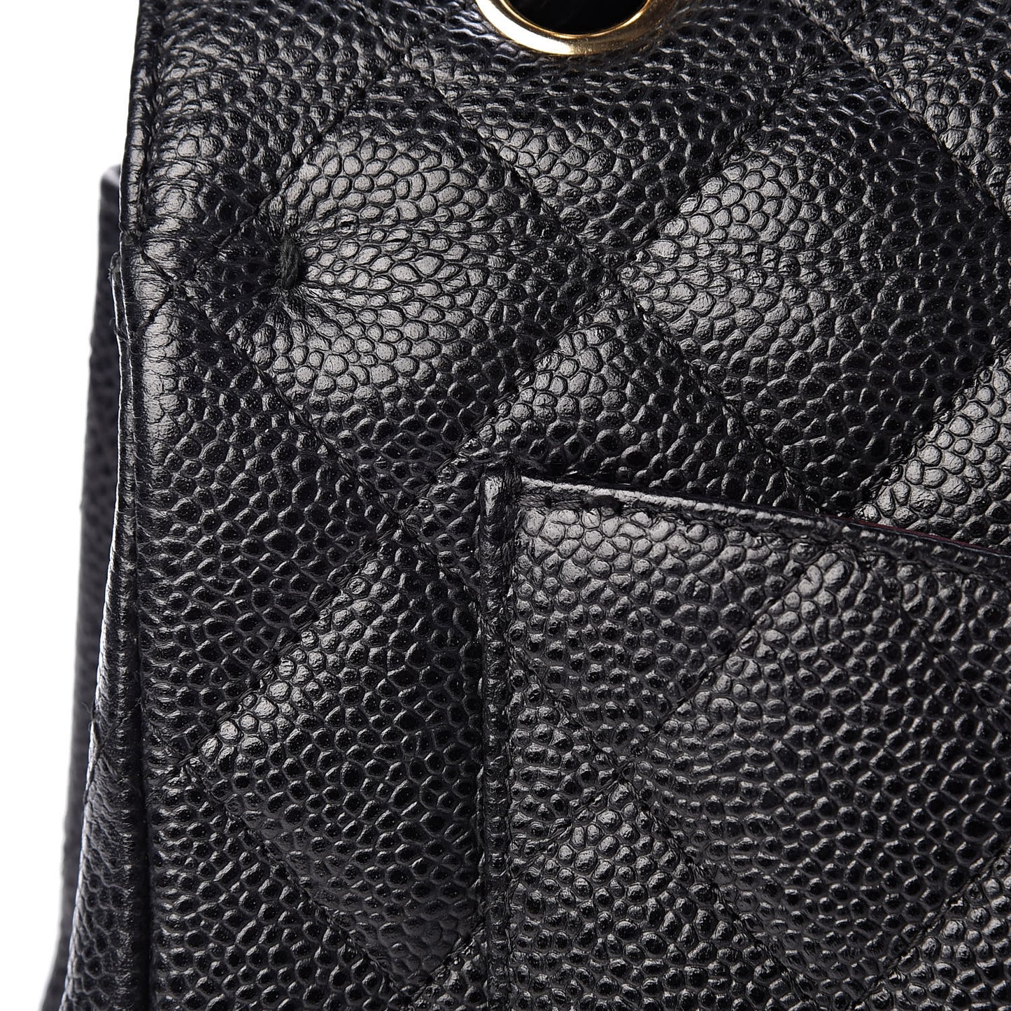 Caviar Quilted Maxi Double Flap Black