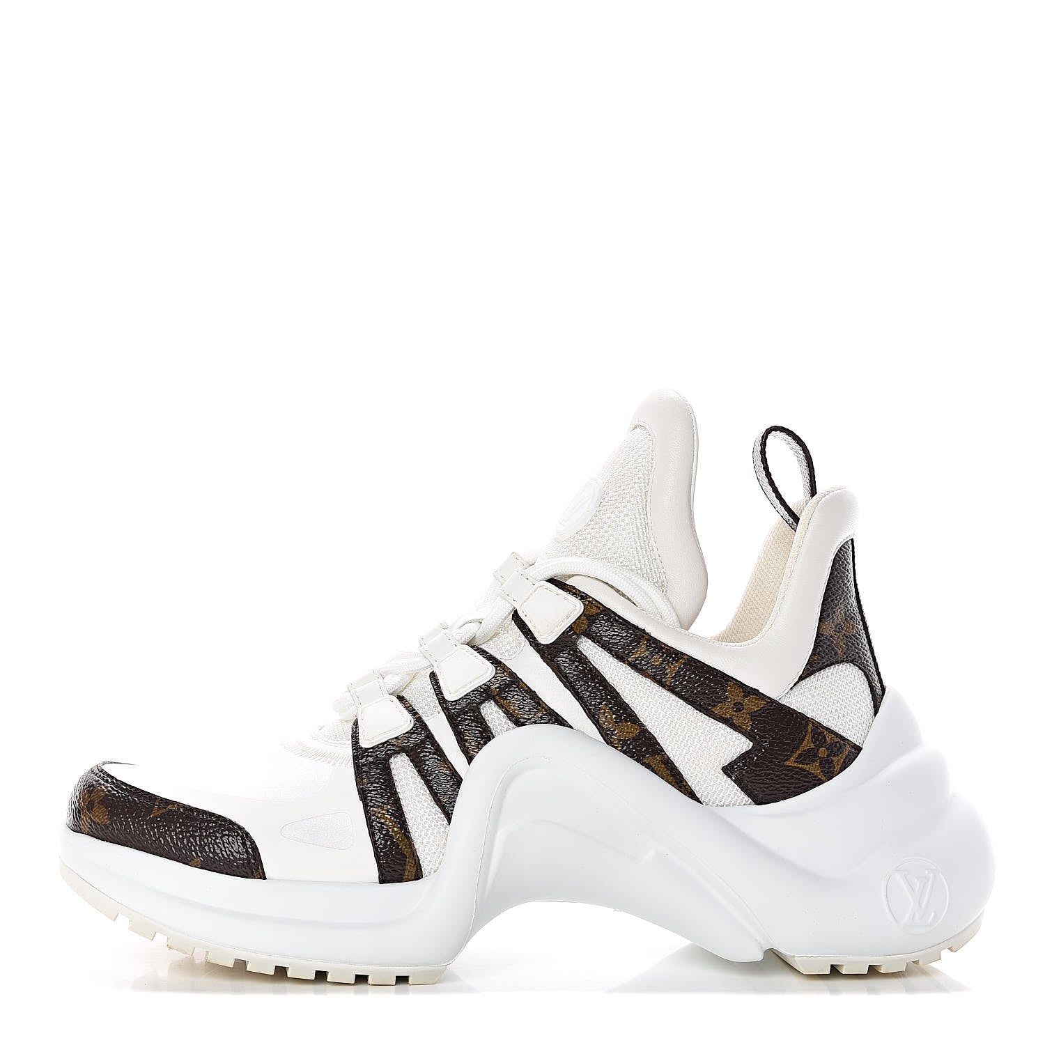 Louis Vuitton Patent Monogram LV Archlight Sneakers 36.5 White 1 of 11