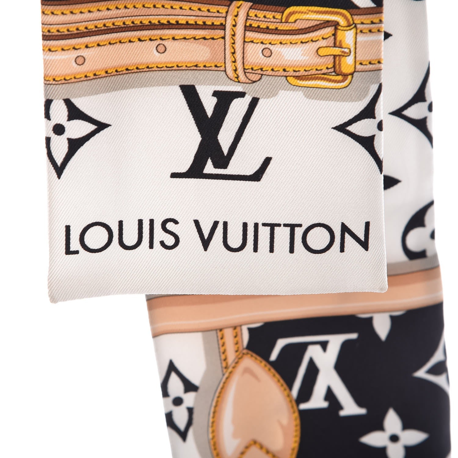 Louis Vuitton Silk Monogram Confidential Bandeau Black 4 of 4