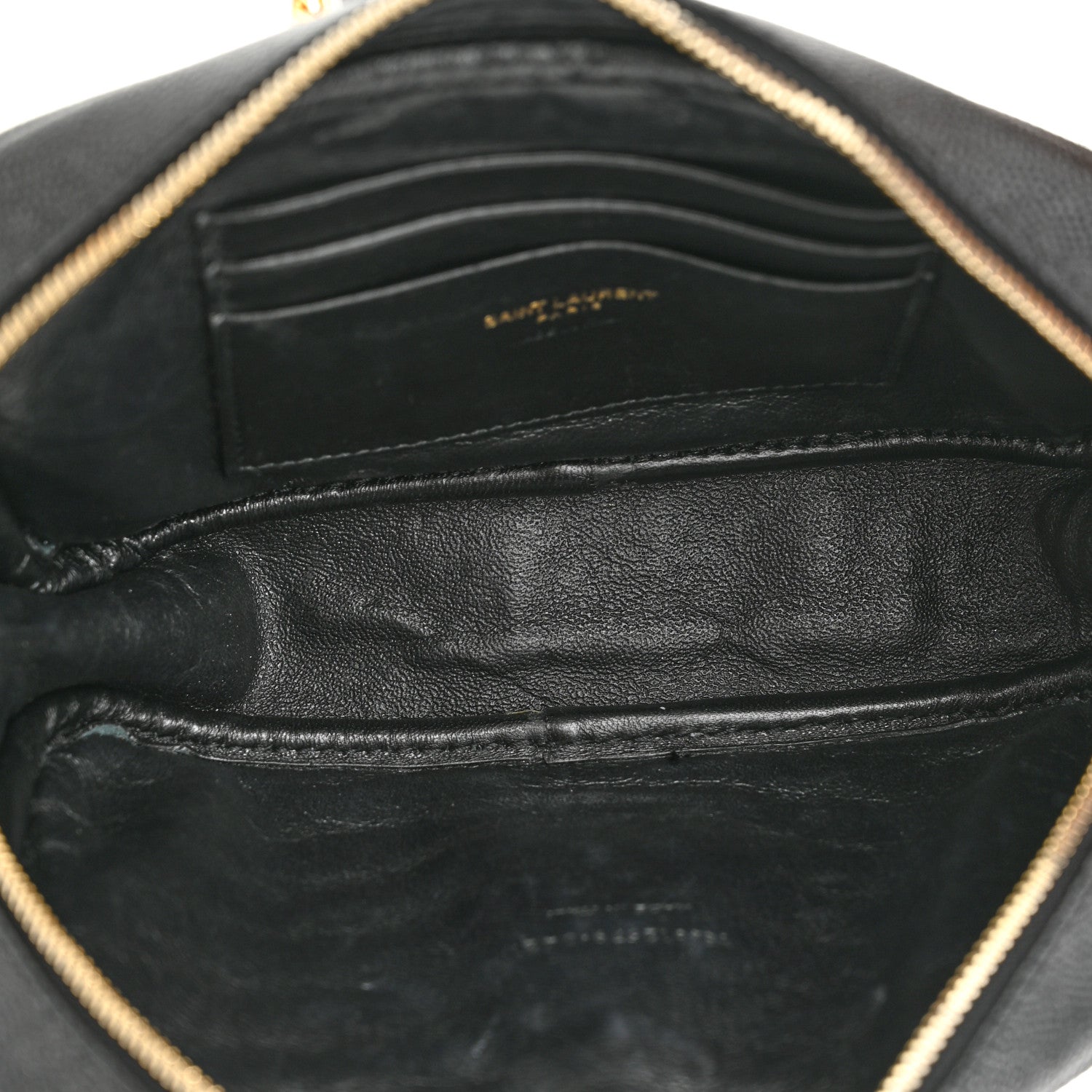 Saint Laurent Grain De Poudre Matelasse Monogram Mini Lou Camera Bag Black 5 of 11