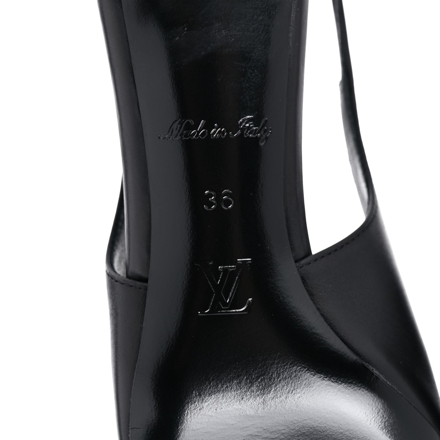 Calfskin Urban Twist Slingback Pumps 36 Black