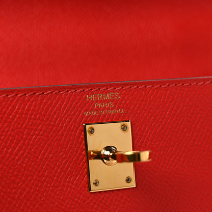 Hermes Epsom Kelly Sellier 25 Rouge Tomate 6 of 10