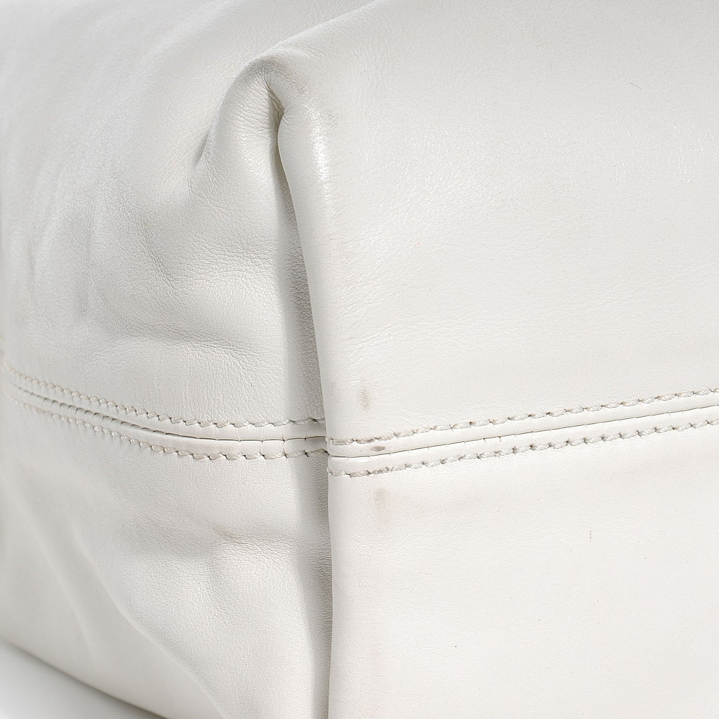 Lambskin Chain CC Tote White