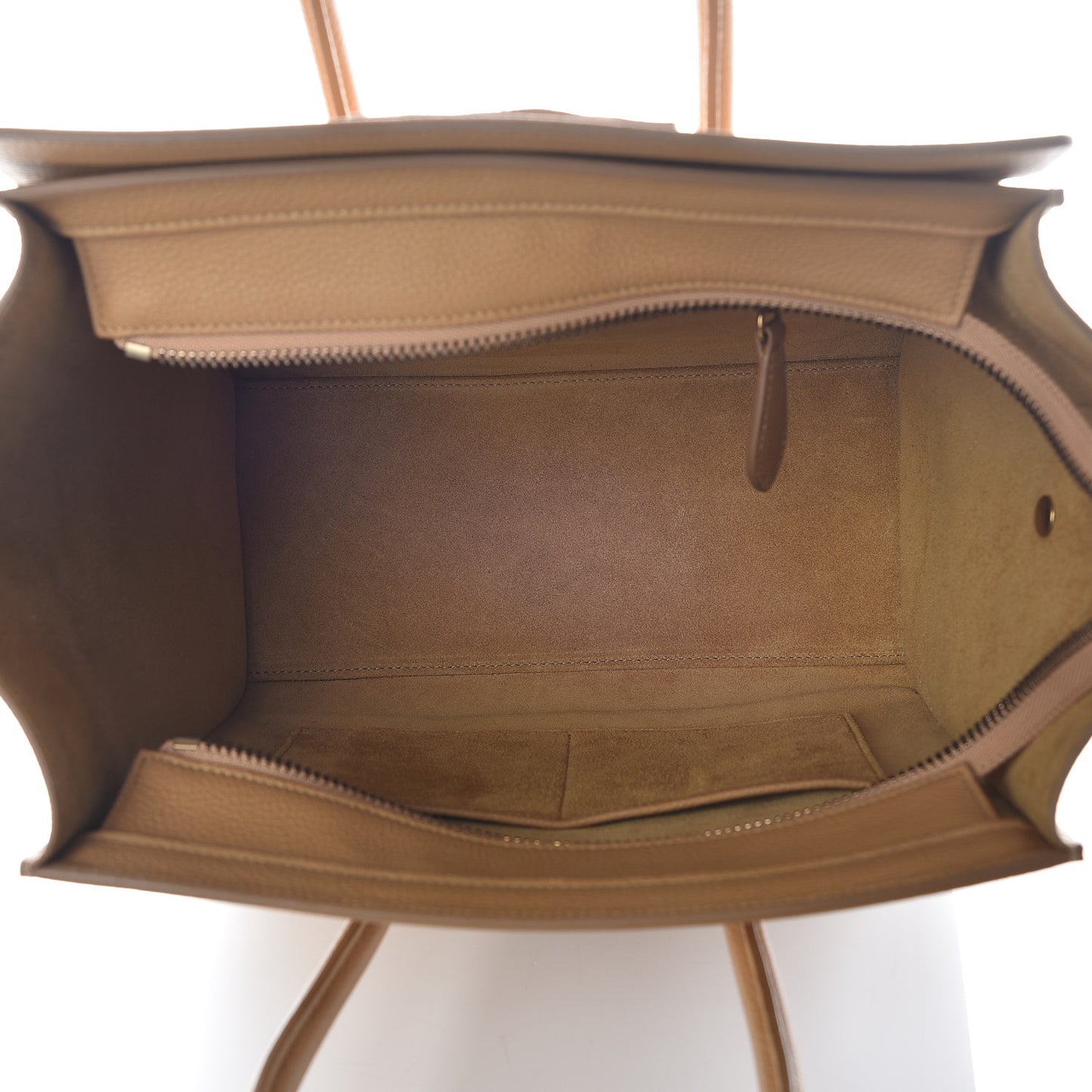 Drummed Calfskin Micro Luggage Cumin