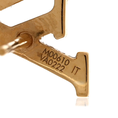 Louis Vuitton Metal LV Iconic Earrings Gold 5 of 6