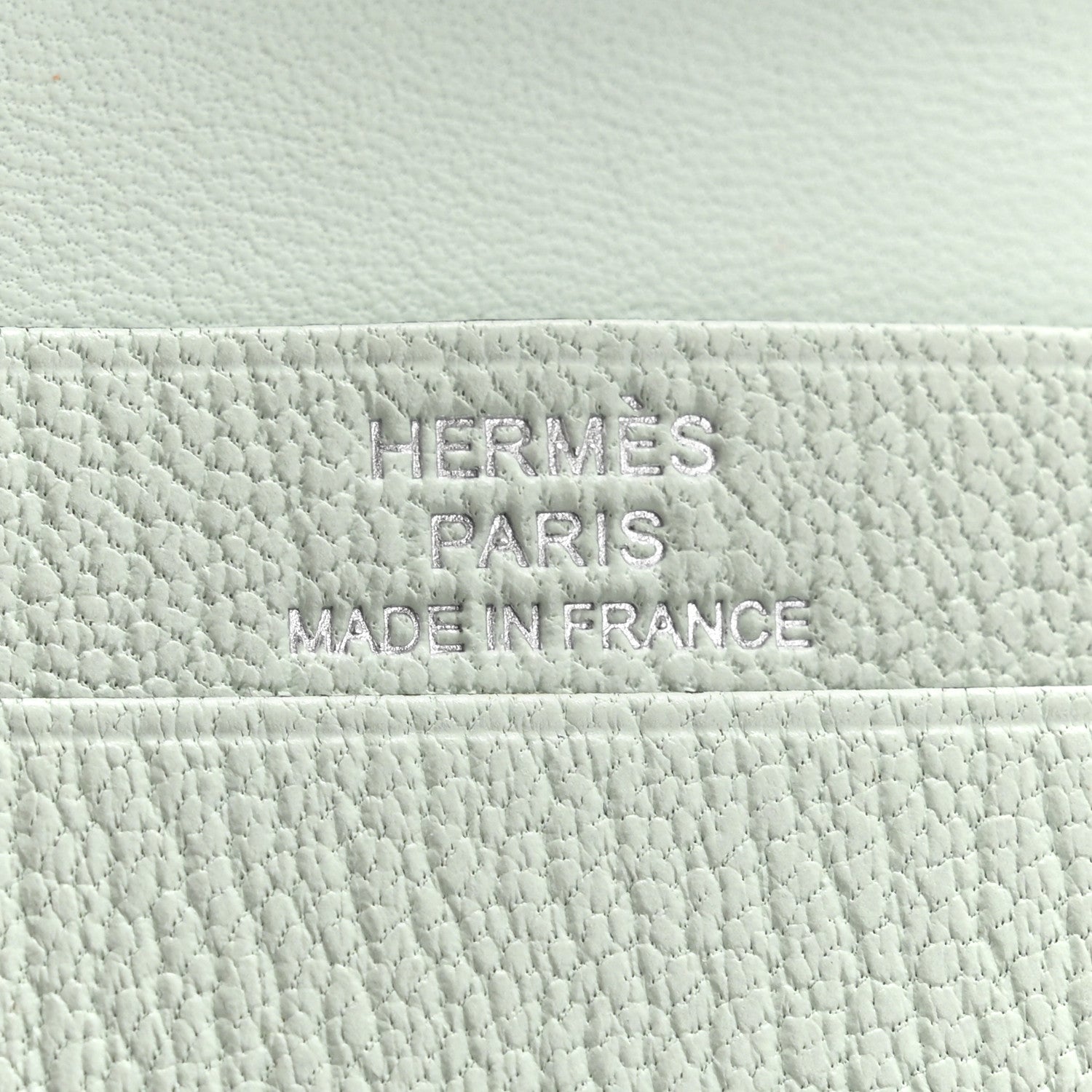 Hermes Chevre Mysore Bearn Card Holder Wallet Vert Peppermint 6 of 8