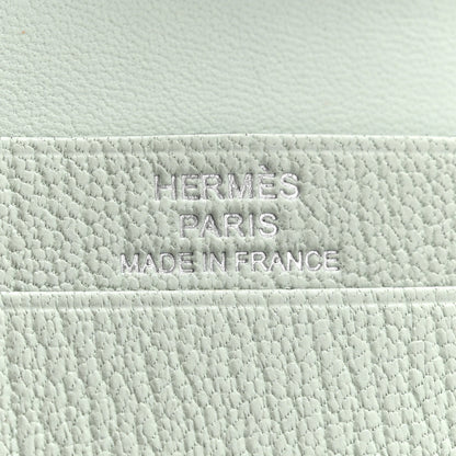 Hermes Chevre Mysore Bearn Card Holder Wallet Vert Peppermint 6 of 8