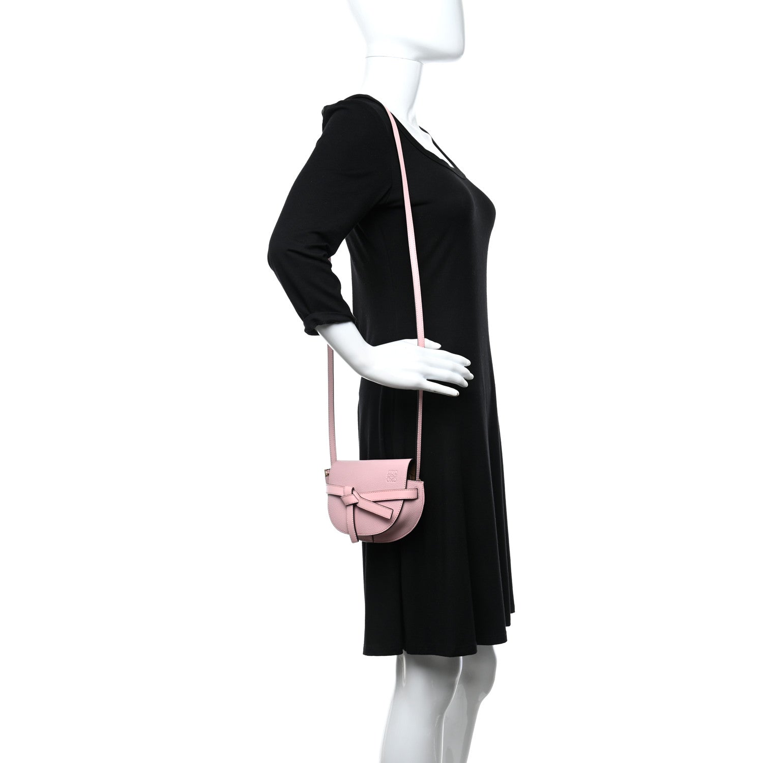 Loewe Grained Calfskin Mini Gate Crossbody Bag Pastel Pink 2 of 7