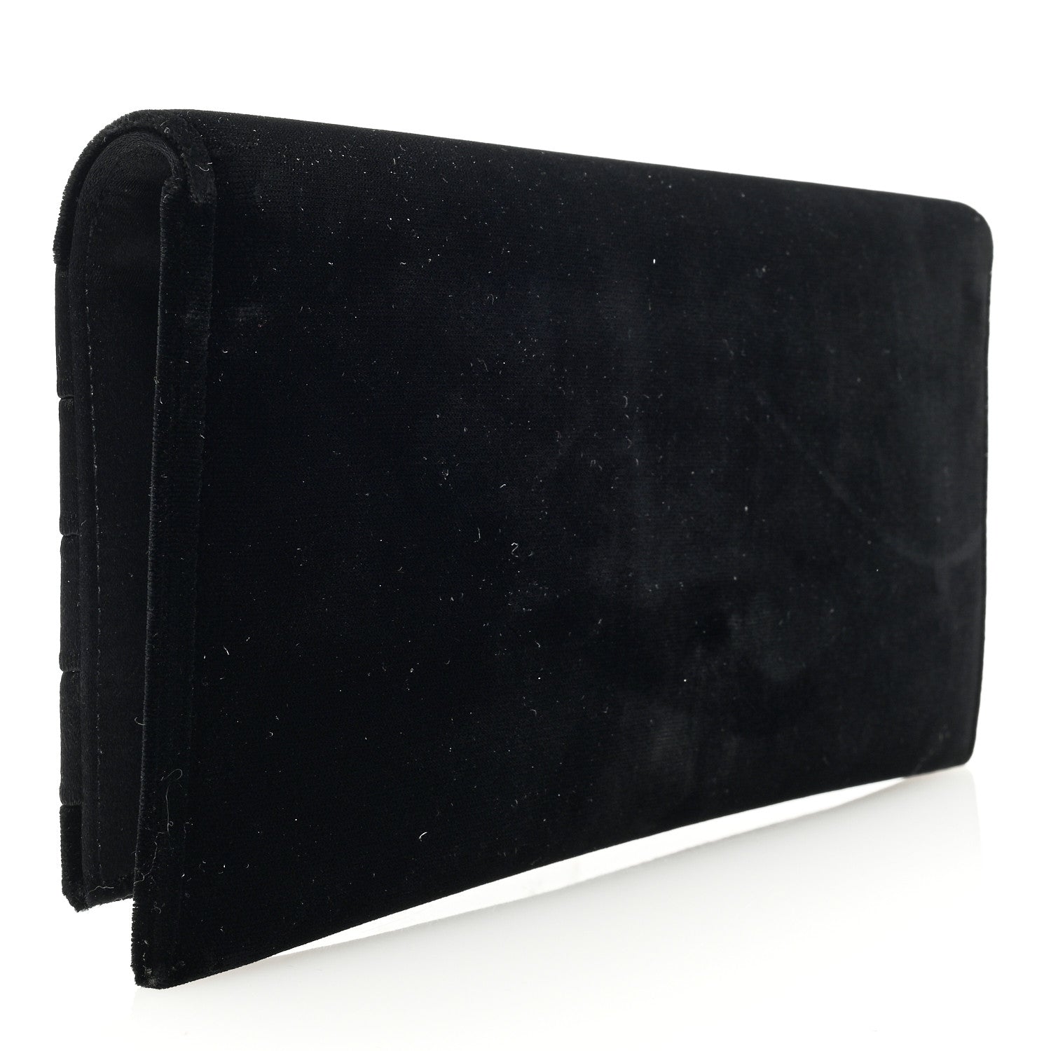 Saint Laurent Velvet Satin Monogram Smoking Clutch Black 3 of 6