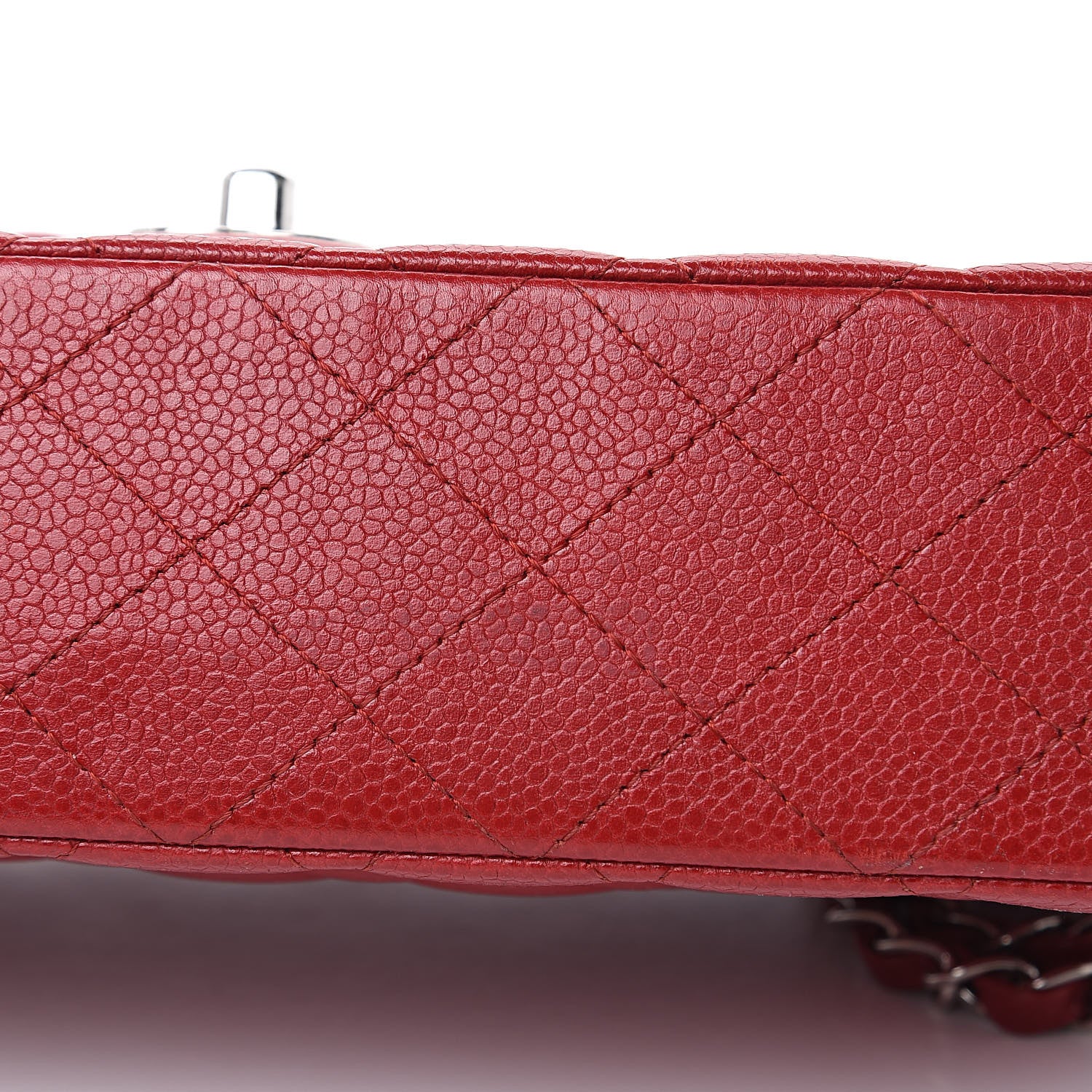 Chanel Caviar Quilted Medium Double Flap Red 11 of 15