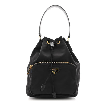 Prada Re-Nylon Duet Drawstring Shoulder Bag Black 1 of 10
