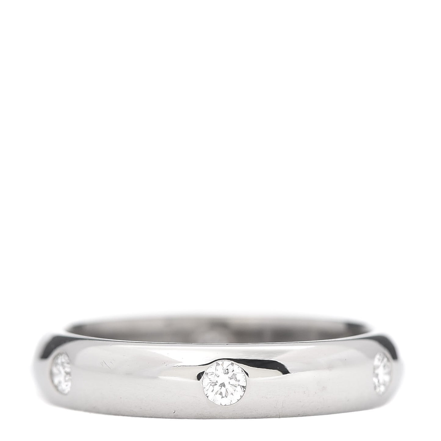 18K White Gold 6 Diamond Stella Band Ring 51 5.75