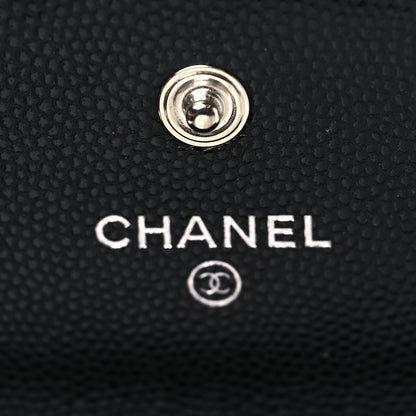 Chanel Caviar Quilted Large Boy Gusset Flap Wallet Black 6 of 8