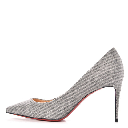 Christian Louboutin Flanelle Tennis Kate 85 Pumps 36.5 Grey 1 of 8