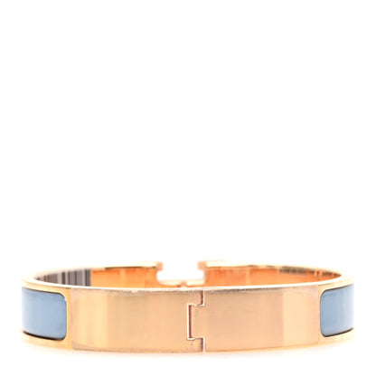 Hermes Enamel Narrow Clic Clac HH Bracelet GM Gris Orage 3 of 4