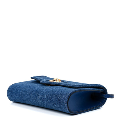 Versace Denim La Medusa Wallet On Strap Navy Blue 8 of 10