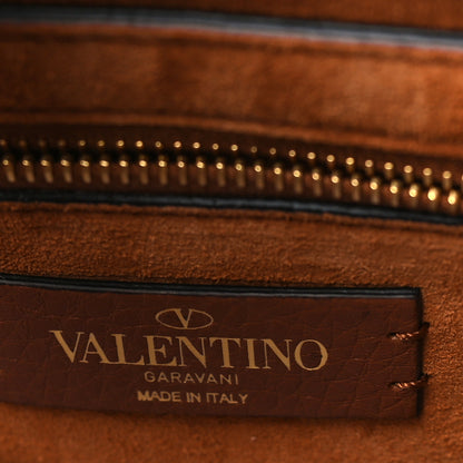 Valentino Garavani Grained Calfskin Medium Roman Stud Shoulder Bag Selleria 6 of 9