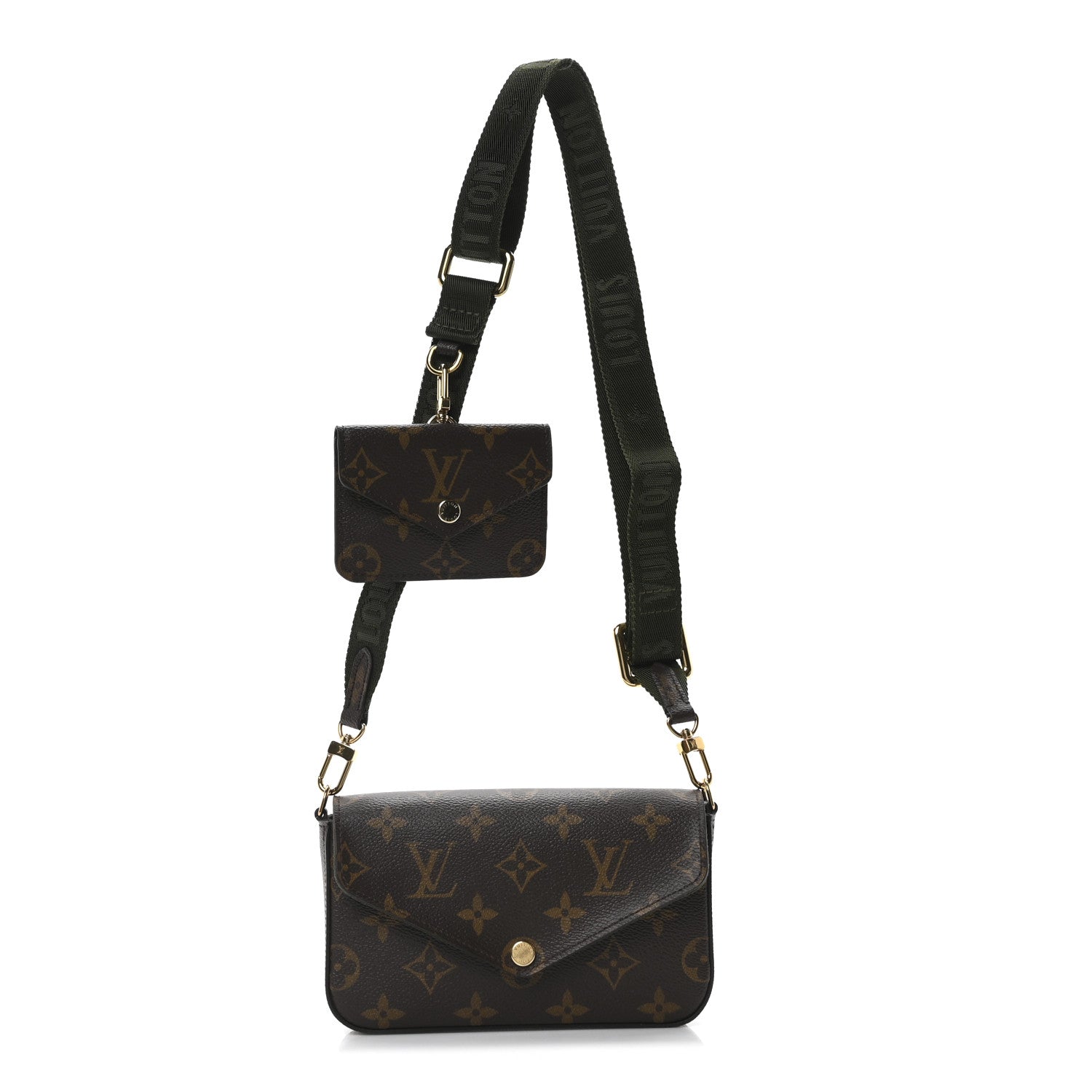 Louis Vuitton Monogram Felicie Strap & Go Kaki 1 of 9