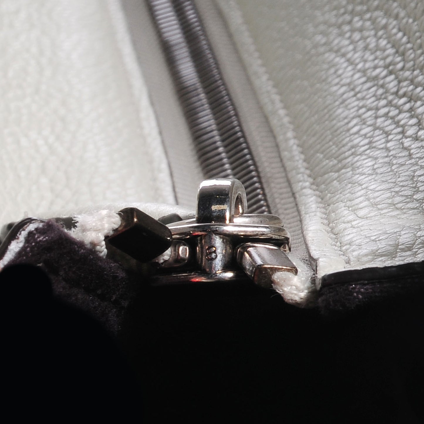 Drummed Calfskin Mini Luggage Lune