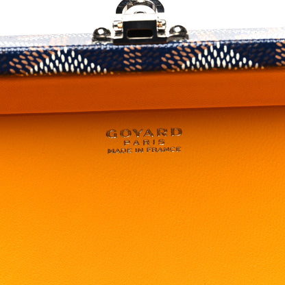 Goyard Goyardine Minaudiere Trunk Bag Navy 6 of 10