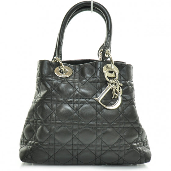 Lambskin Cannage Soft Lady Dior Tote Black