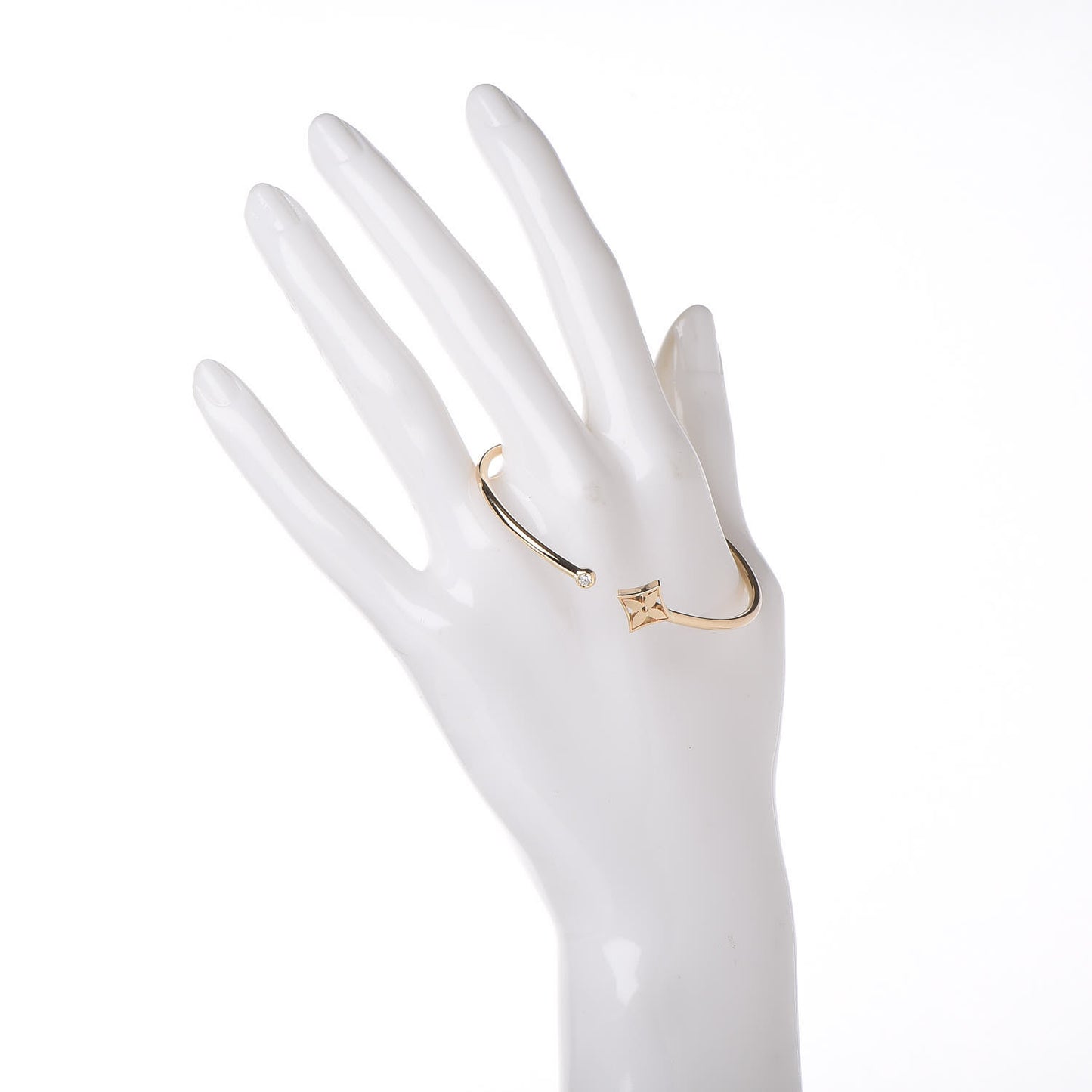 18K Yellow Gold Diamond Idylle Blossom Twist Bracelet