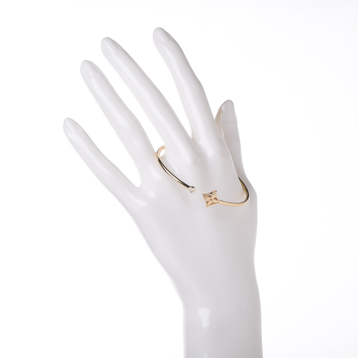 Louis Vuitton 18K Yellow Gold Diamond Idylle Blossom Twist Bracelet 2 of 5