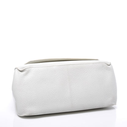 Hermes Taurillon Clemence Jypsiere 34 White 3 of 13