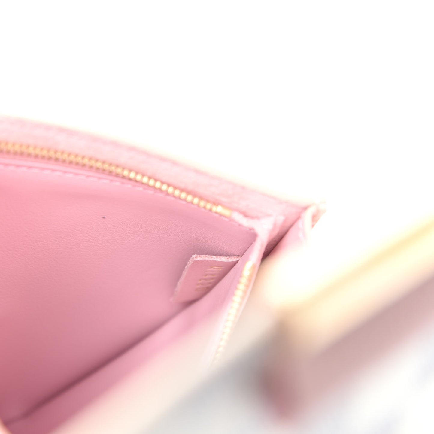 Damier Azur Croisette Chain Wallet Rose Ballerine
