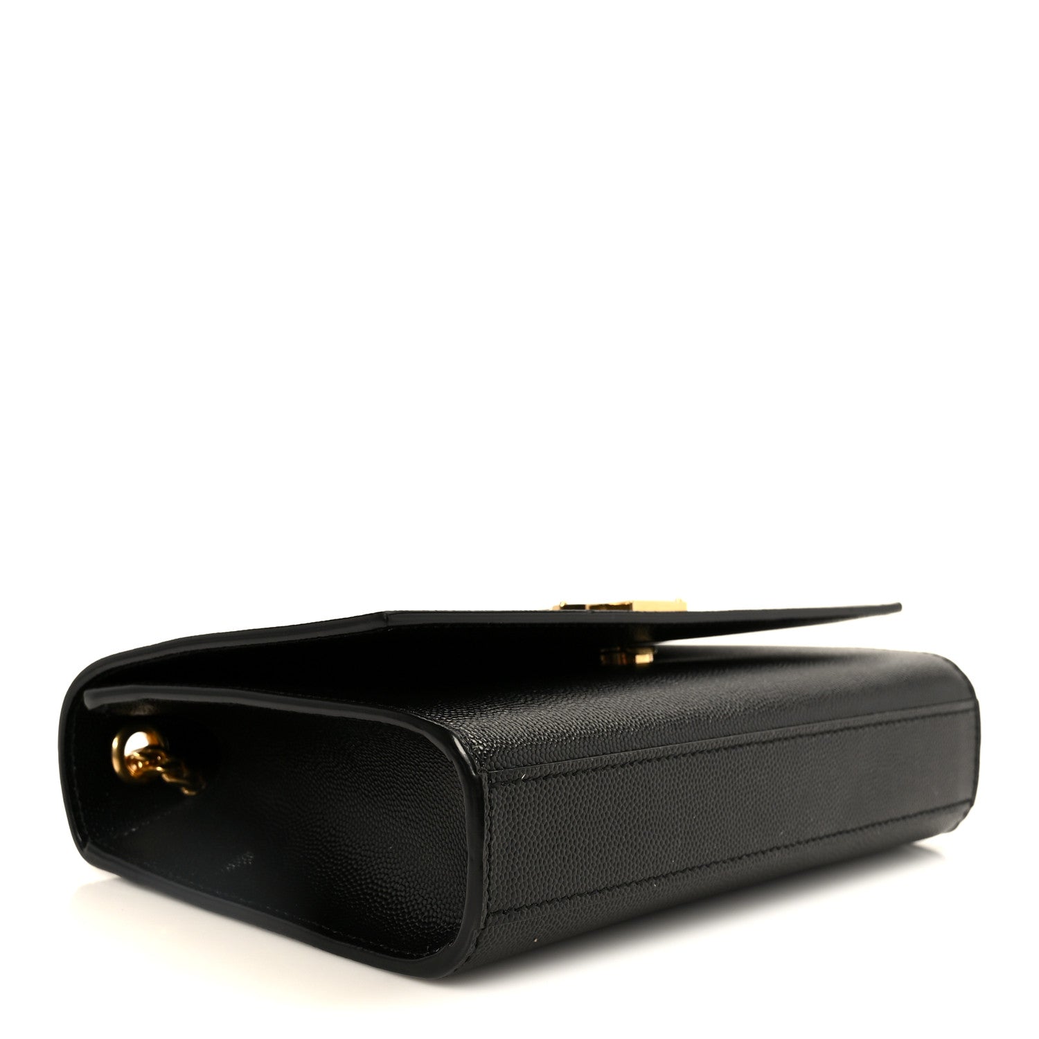 Saint Laurent Grain De Poudre Small Monogram Kate Satchel Black 4 of 12