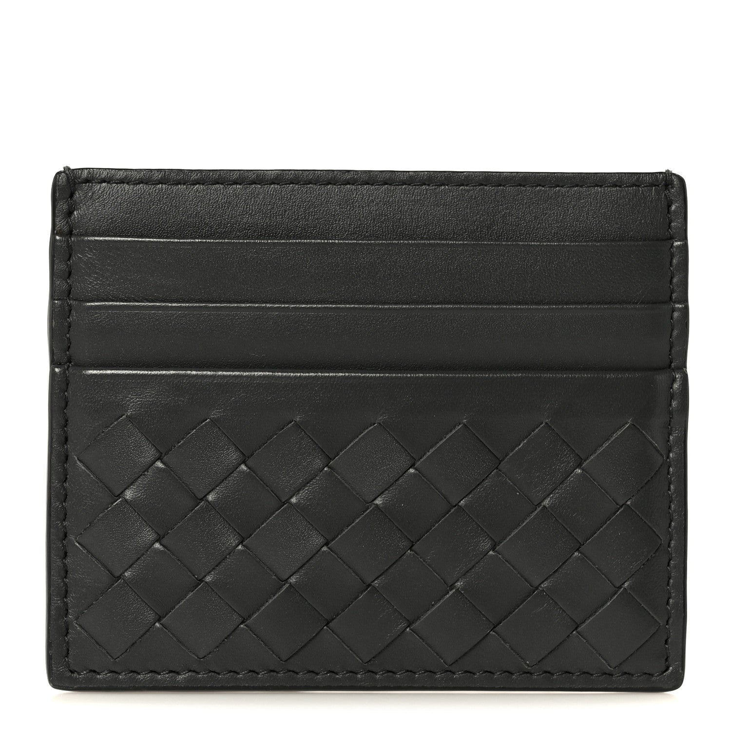 Bottega Veneta Nappa Intrecciato Card Holder Ardoise 1 of 9