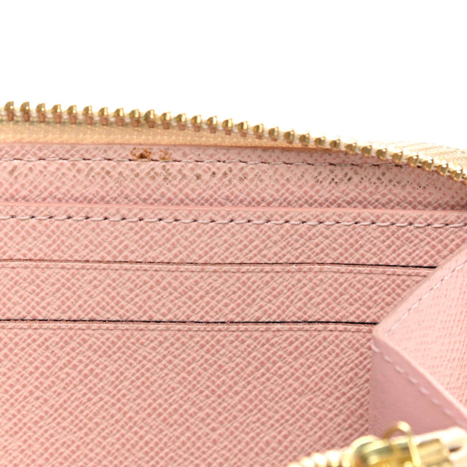 Louis Vuitton Damier Azur Clemence Wallet Rose Ballerine 8 of 14