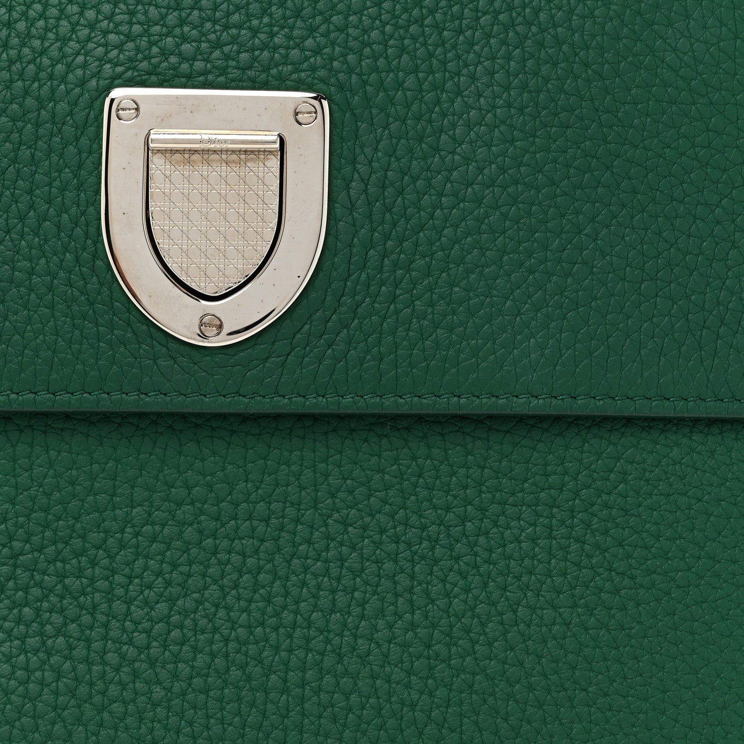 Christian Dior Grained Calfskin Diorever Flap Green 7 of 17