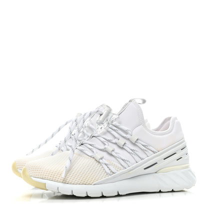 Louis Vuitton Neoprene Mesh Rubber America's Cup Fastlane Low Sneaker 37 White 3 of 15