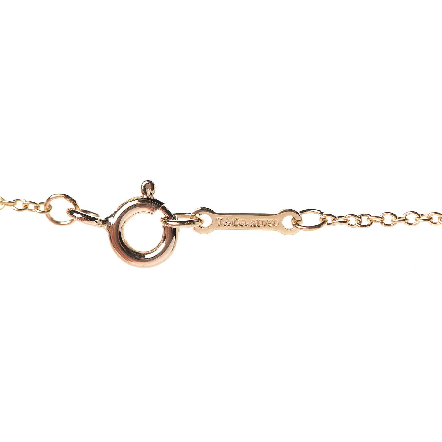 18K Yellow Gold Paloma Picasso Loving Heart Interlocking Pendant Necklace