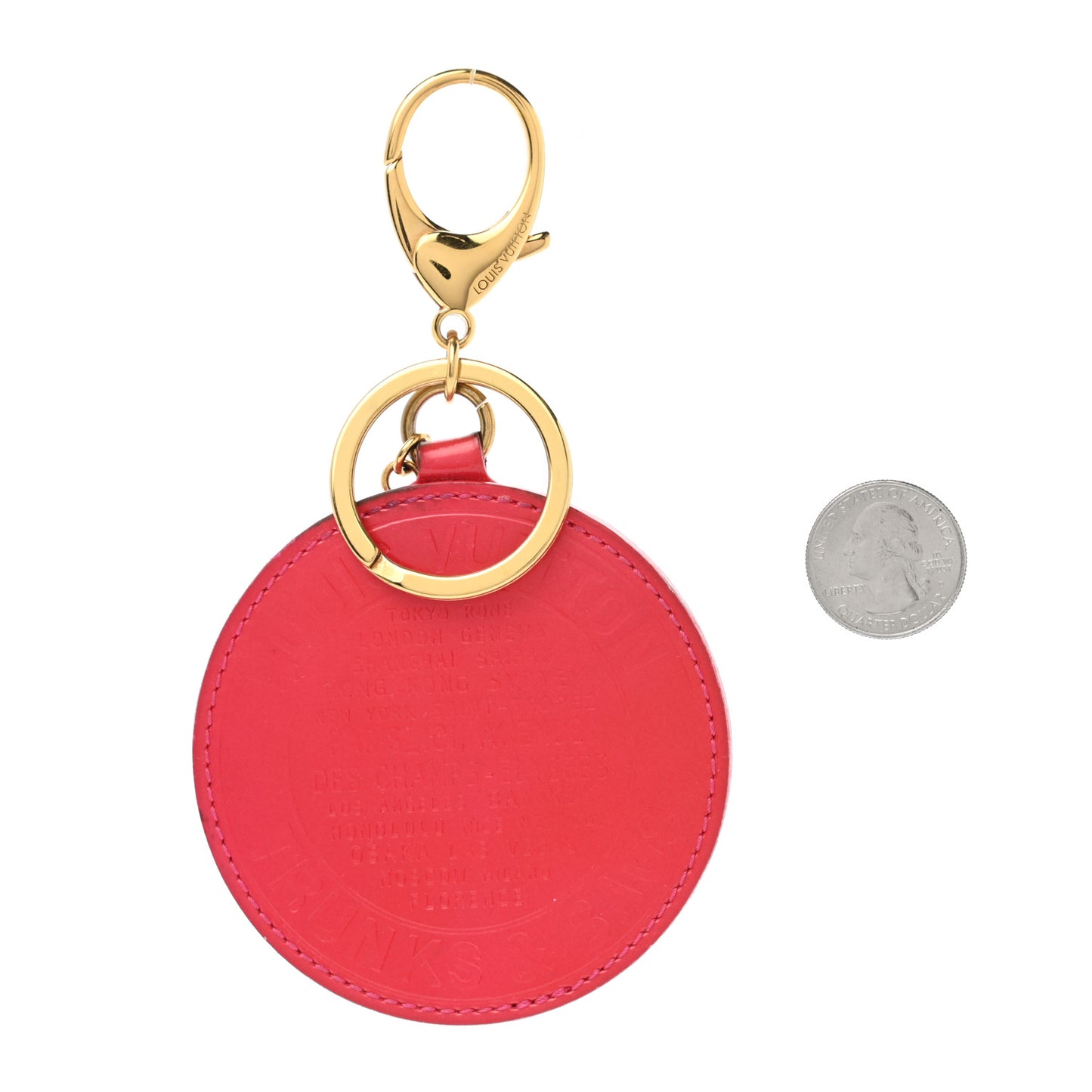 Vernis Trunks and Bags Bag Charm Rose Pop