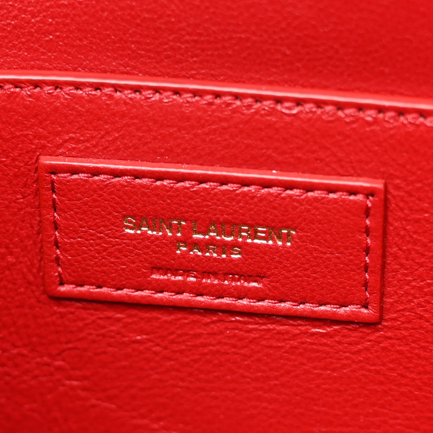 Saint Laurent Smooth Calfskin Manhattan Shoulder Bag Rouge Eros 6 of 13