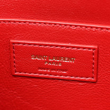 Saint Laurent Smooth Calfskin Manhattan Shoulder Bag Rouge Eros 6 of 13