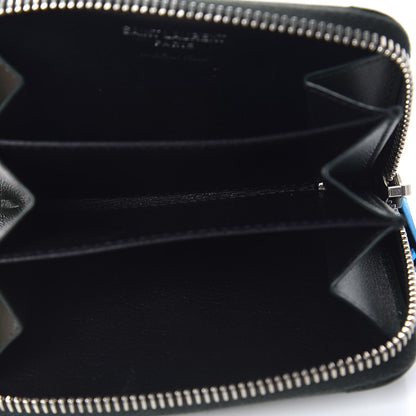Saint Laurent Lambskin Y Quilted Monogram LouLou Zip Coin Purse New Vert Fonce 5 of 7