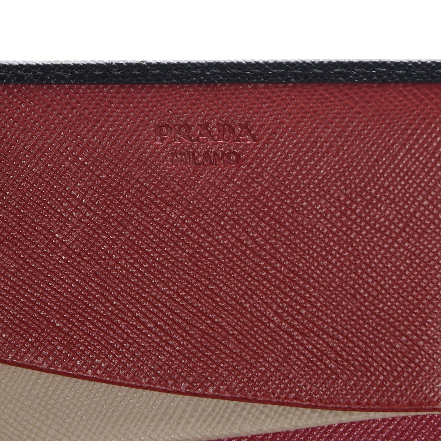 Saffiano Multicolor Continental Flap Wallet Nero Black Peonia