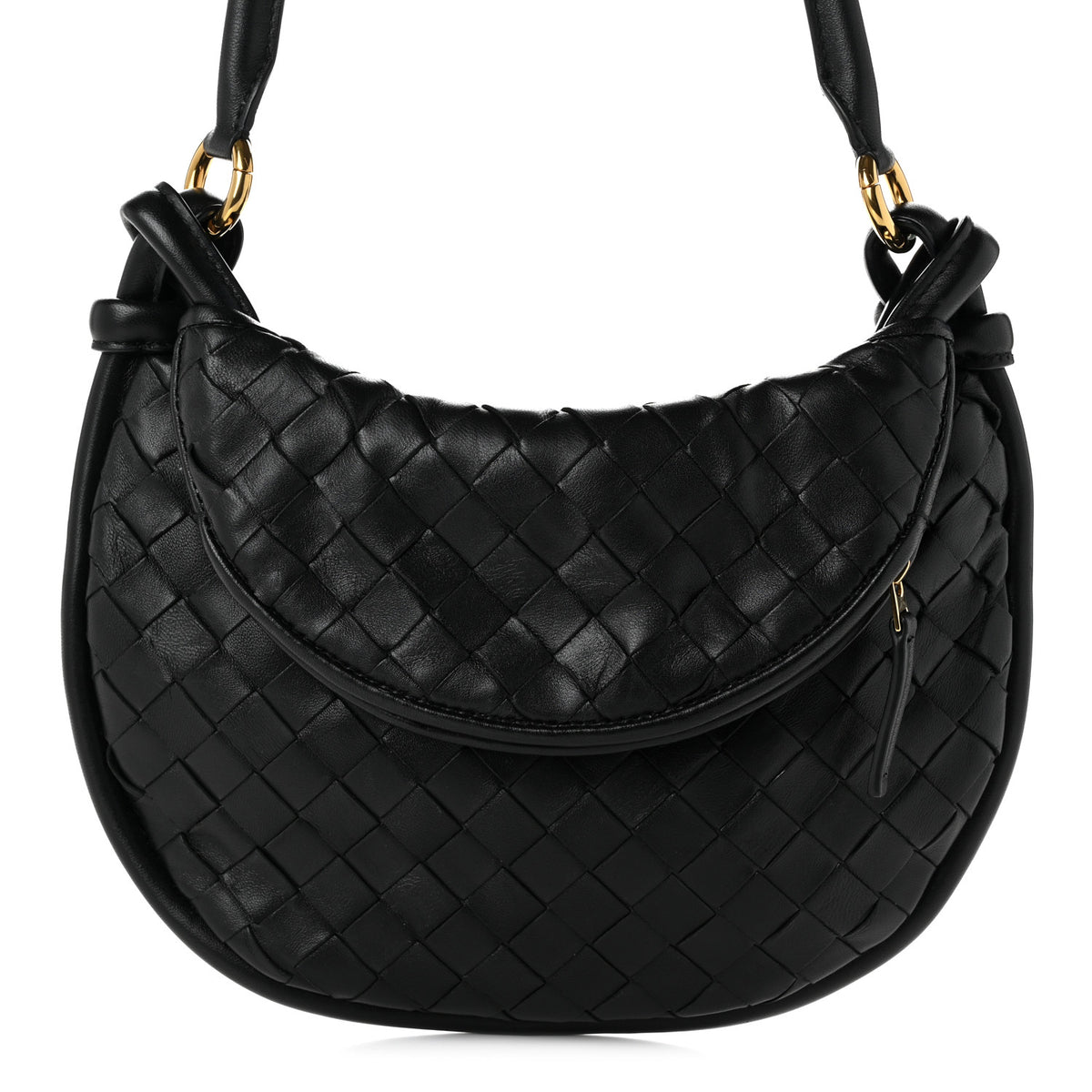 Nappa Intrecciato Small Gemelli Black
