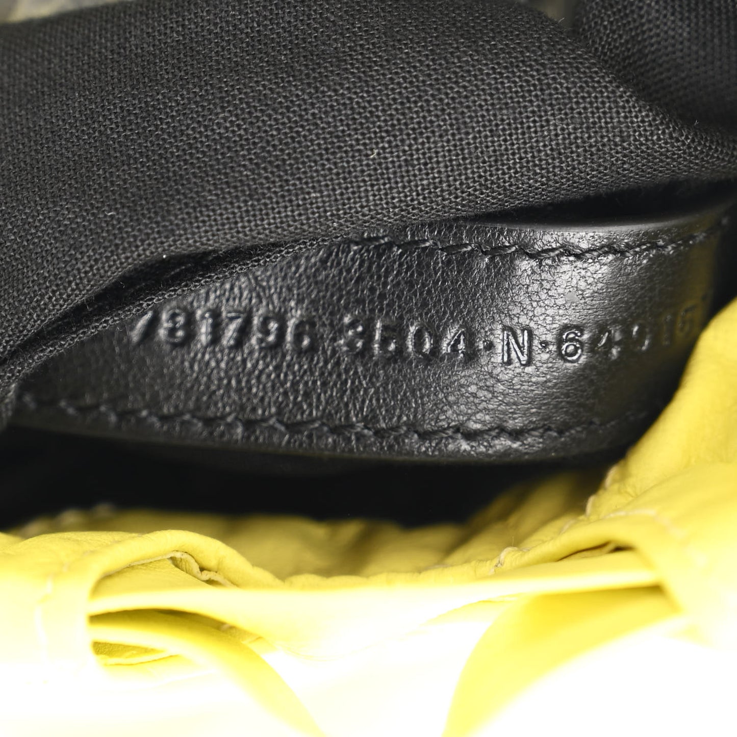 Crushed Calfskin Quilted Crush Small Tote Bag Citrus