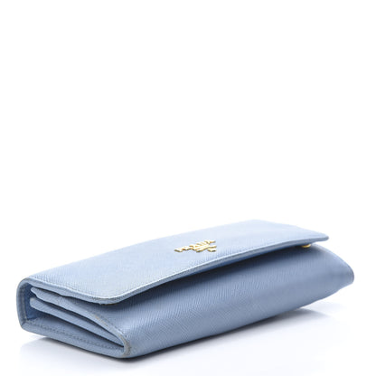 Prada Saffiano Multicolor Continental Flap Wallet Astrale Mare 4 of 16