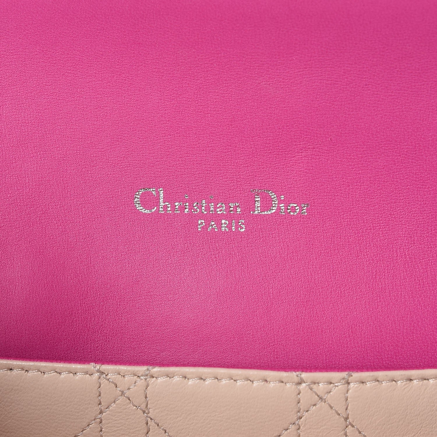 Christian Dior Lambskin Cannage Medium Miss Dior Flap Sorbet 6 of 9